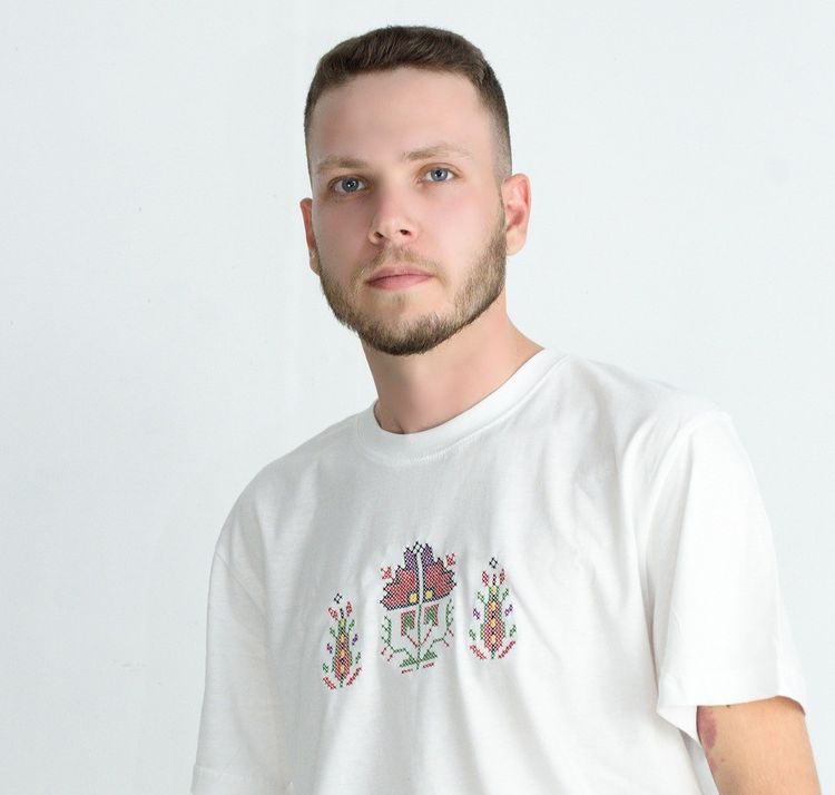 Мъжка тениска САМОКОВ, бродерия, Зашиви | Дрехи с бродерия тениски с шевици